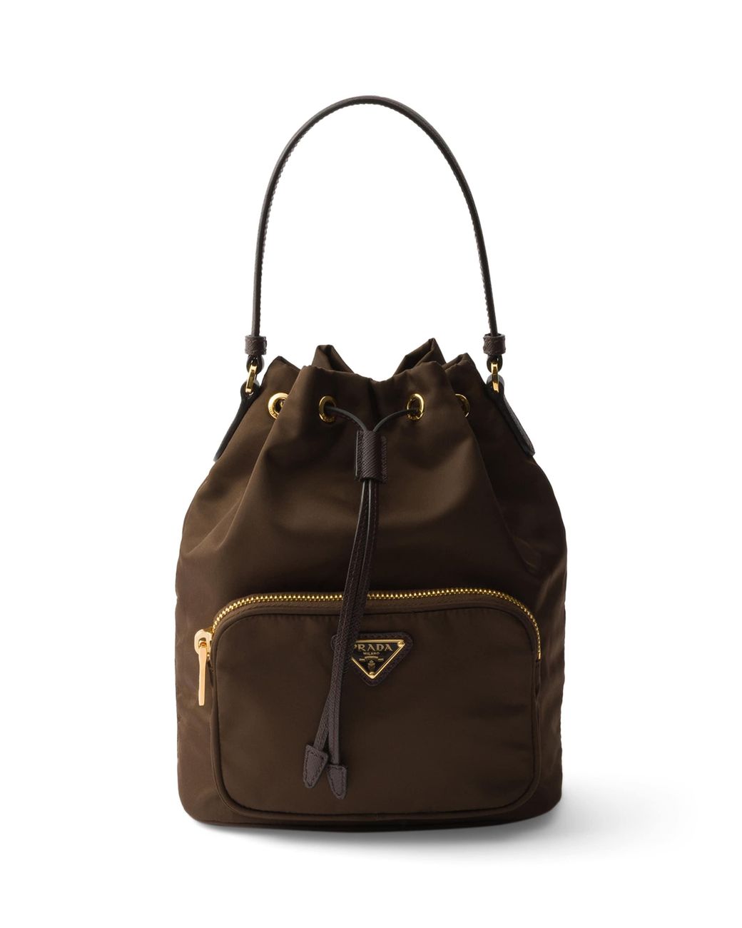 Prada Black Re-Nylon Duet Bucket Bag