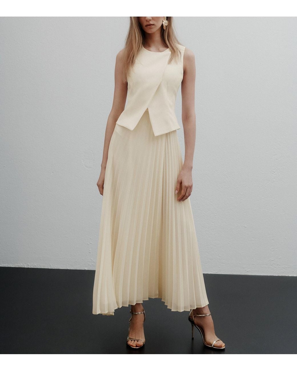 Marella Natural Two-Piece Effect Maxi Dress