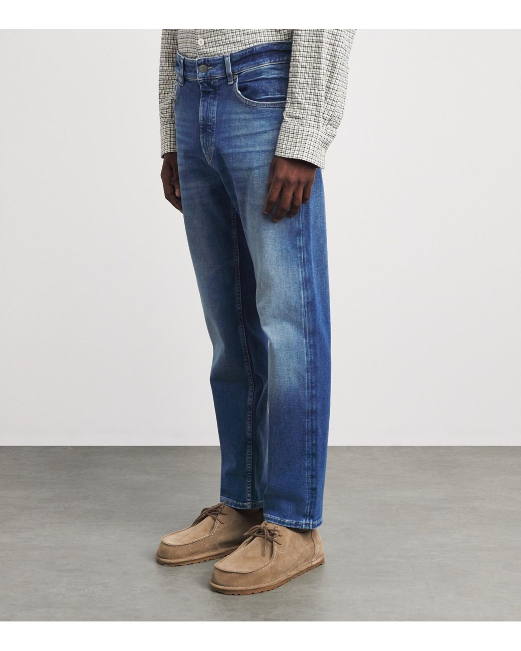 Boss Blue Stretch-Denim Slim Jeans for men