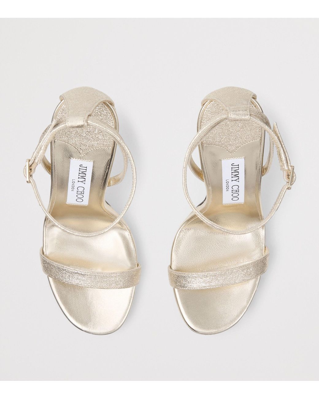 Jimmy Choo Metallic Mozap 120 Heeled Sandals