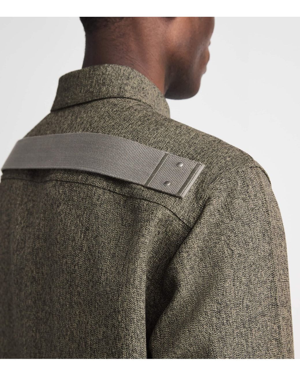 Rick Owens Green Wool Overshirt for men