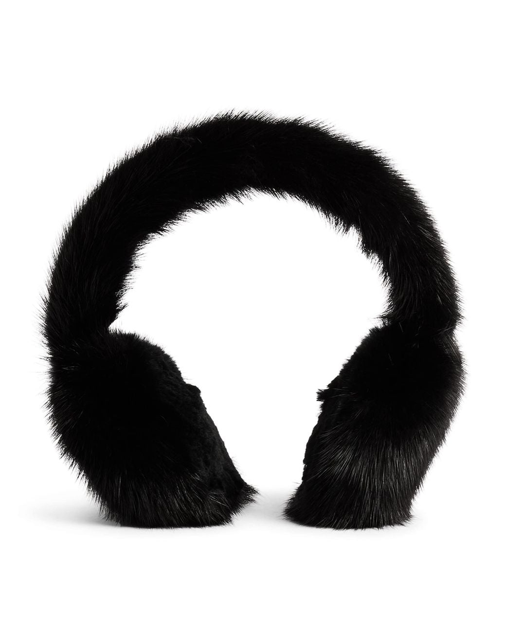 Yves Salomon Black Mink Fur Earmuffs