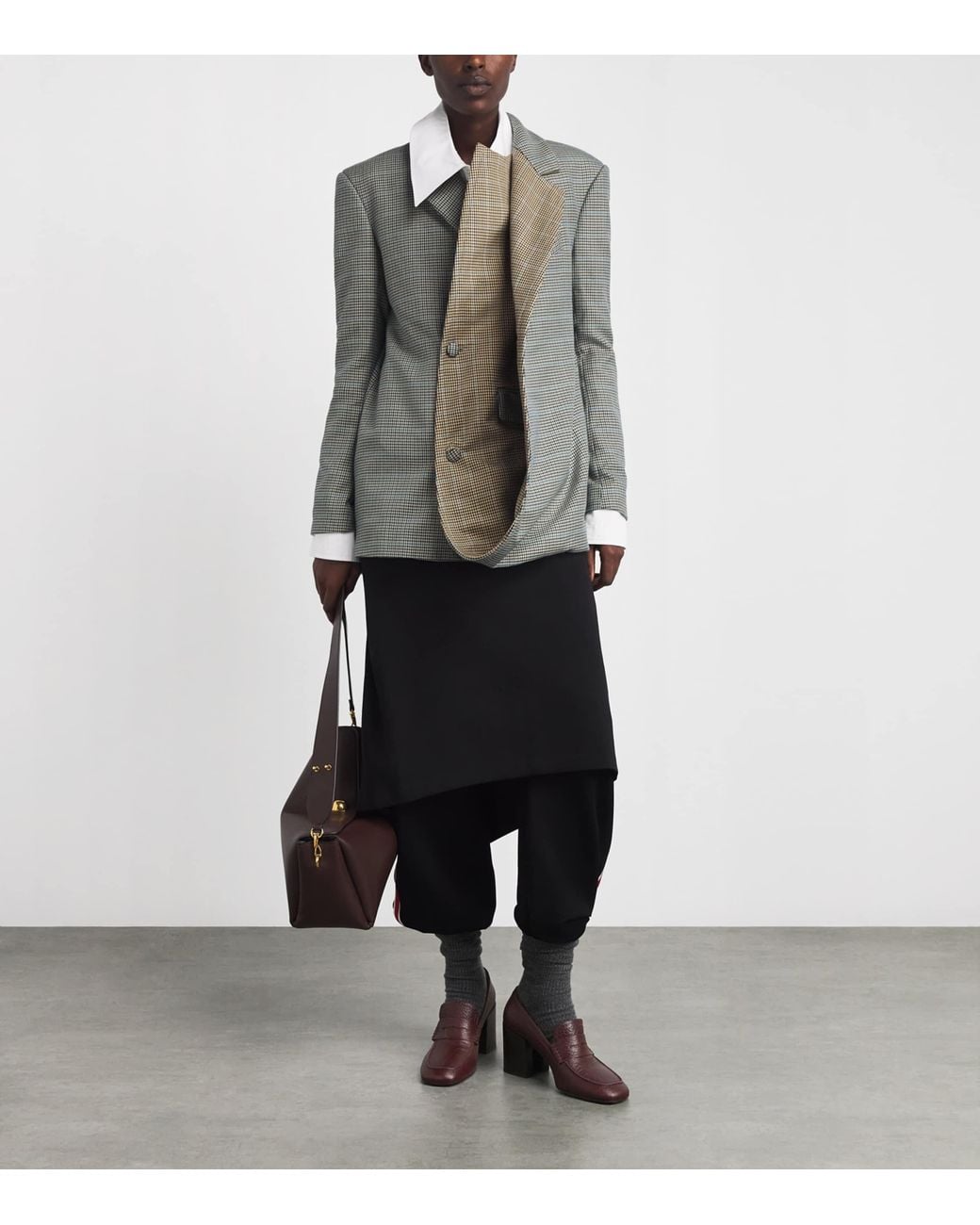 Dries Van Noten Purple Leather Heeled Loafers 70