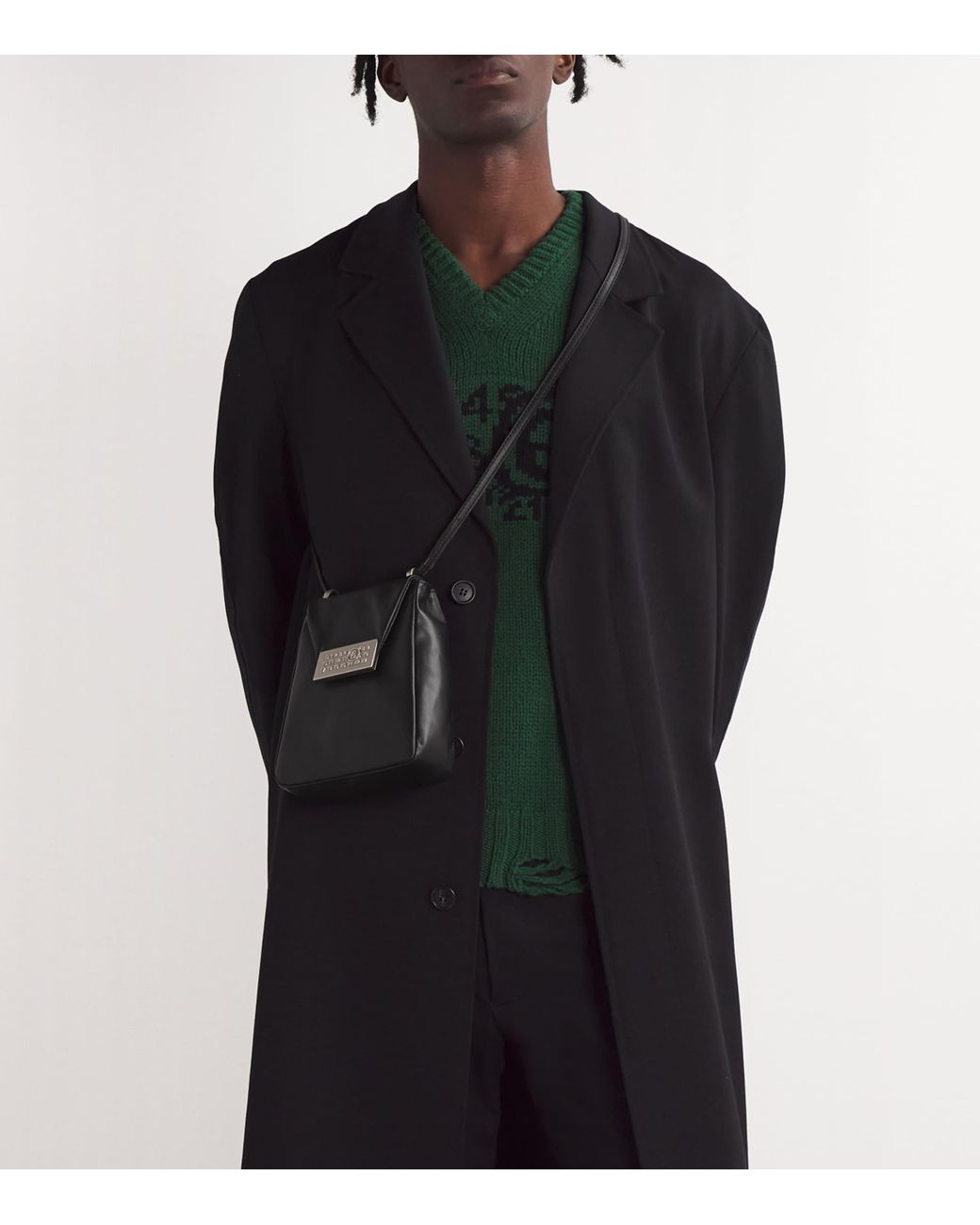 ハンドバッグ Maison Margiela Margiela Number Numeric Small Crossbody Bag MM6 Maison Margiela numbers-patch Cross Body Bag | Black