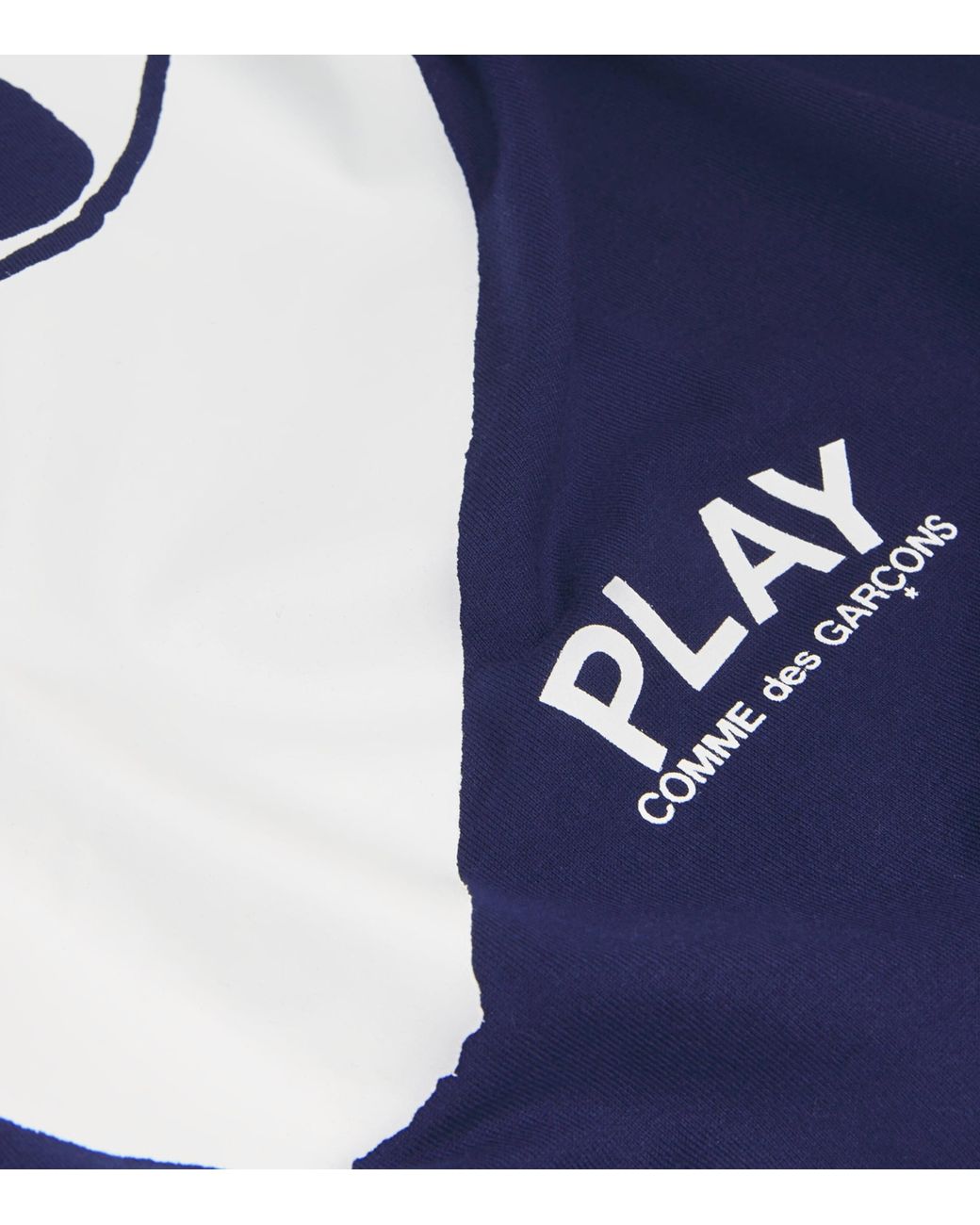 COMME DES GARÇONS PLAY Blue Heart Logo T-Shirt for men