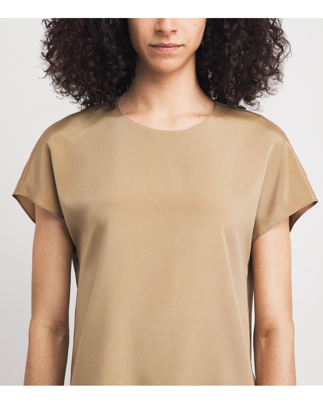 Lafayette 148 New York Natural Silk-Blend T-Shirt