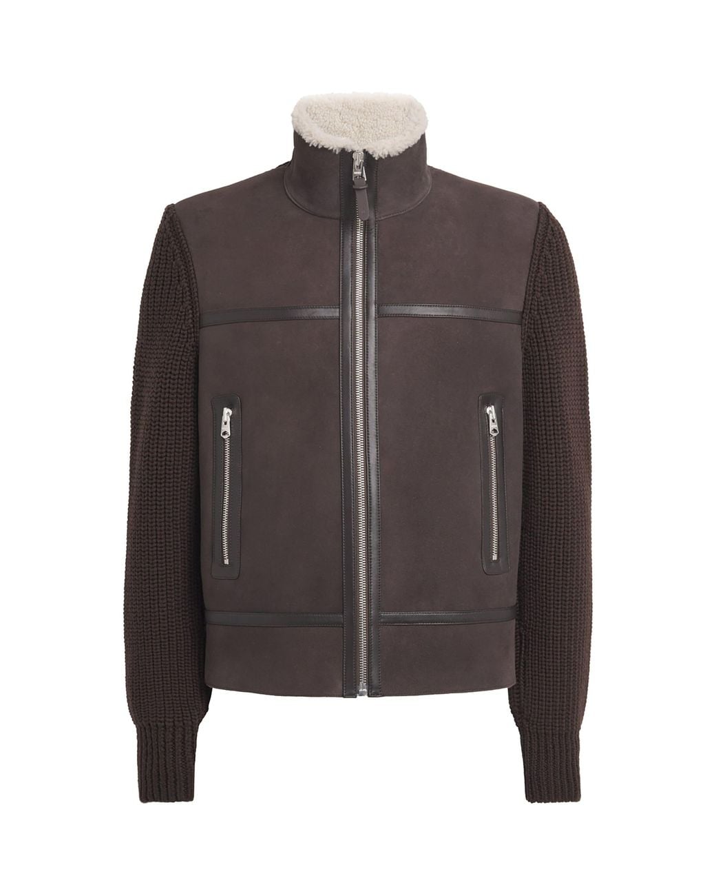 Mackage Brown Merino-Shearling Jonathan Jacket for men