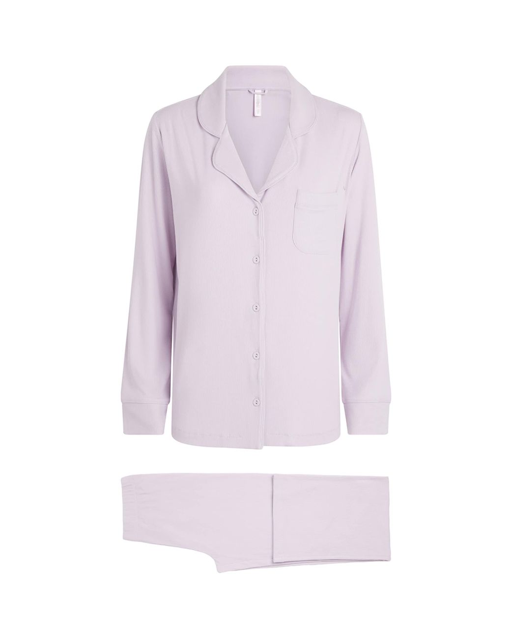 Skims Purple Soft Lounge Ribbed Pyjama Set