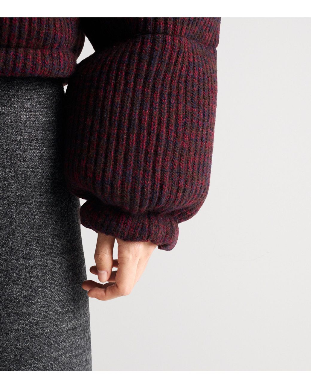 Prada Brown Wool-Cashmere Down Jacket