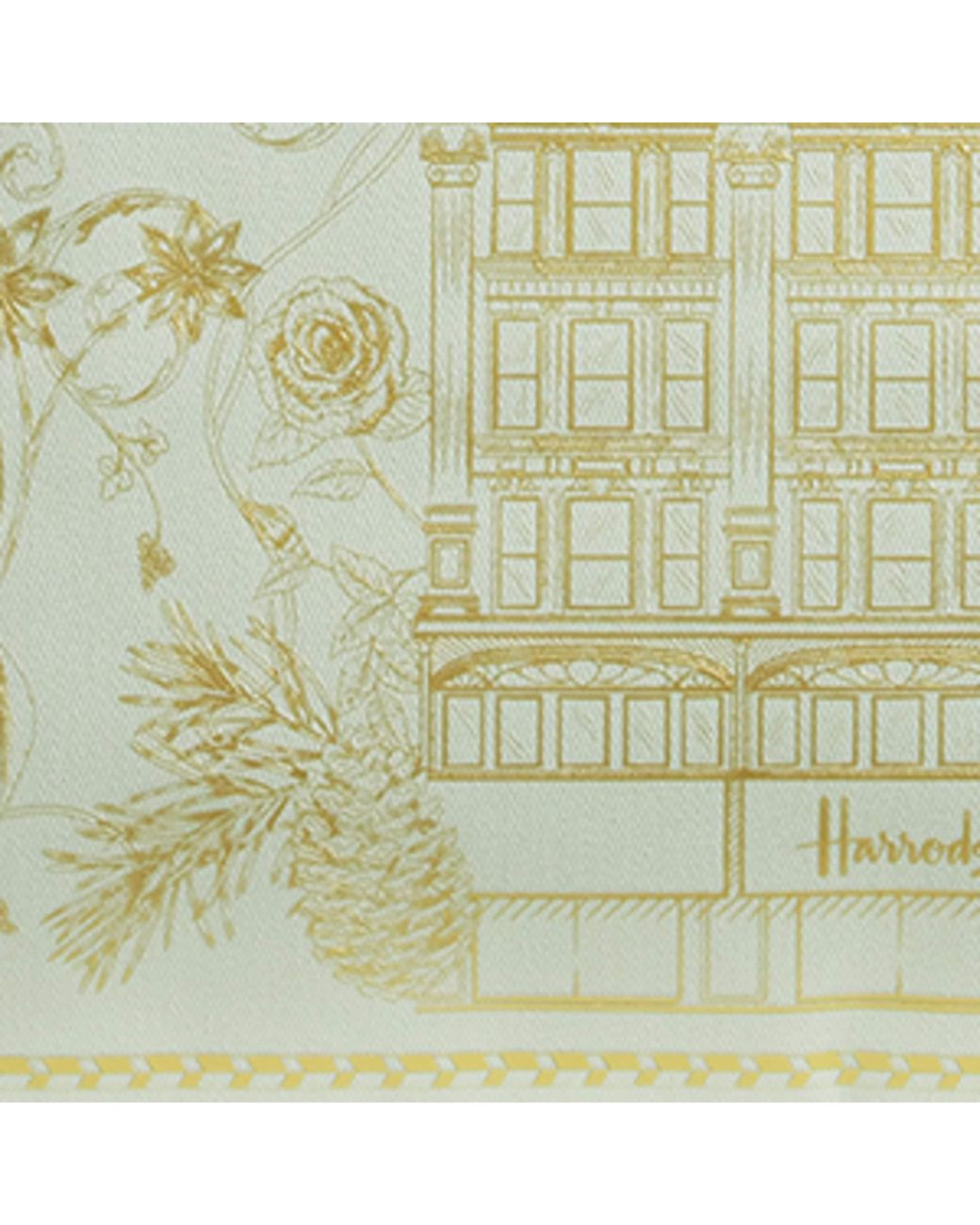 Harrods Metallic Building Shopper Bag