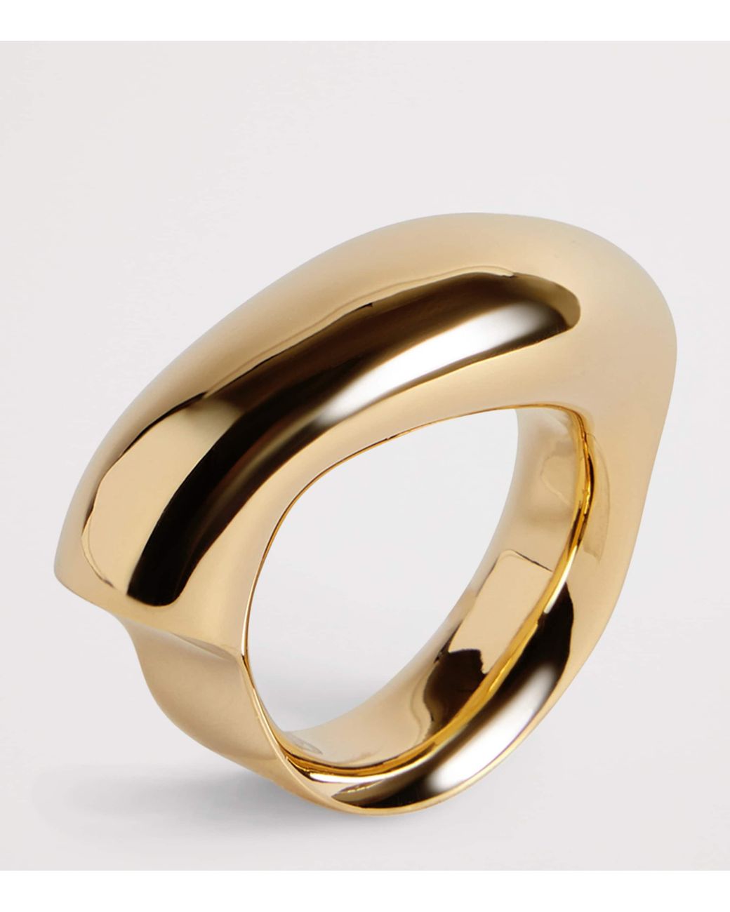 Balenciaga Brown Eisa Twisted Ring for men