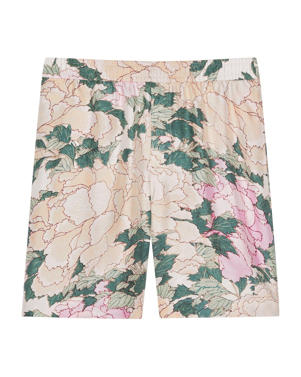 Givenchy Natural Silk Floral Shorts for men