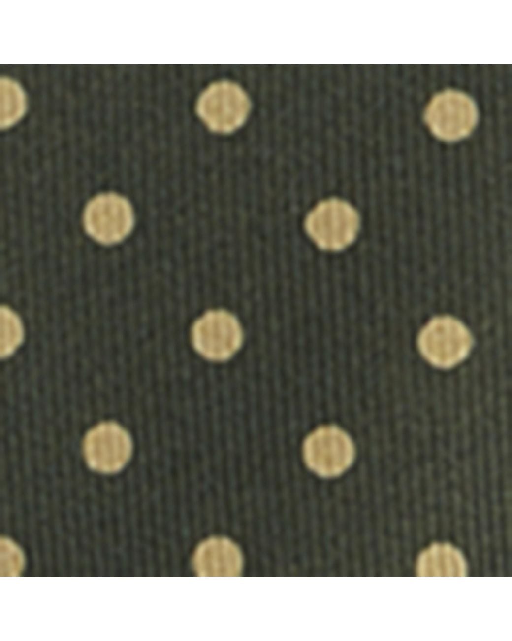 Dunhill Green Mulberry Silk Polka Dot Tie for men