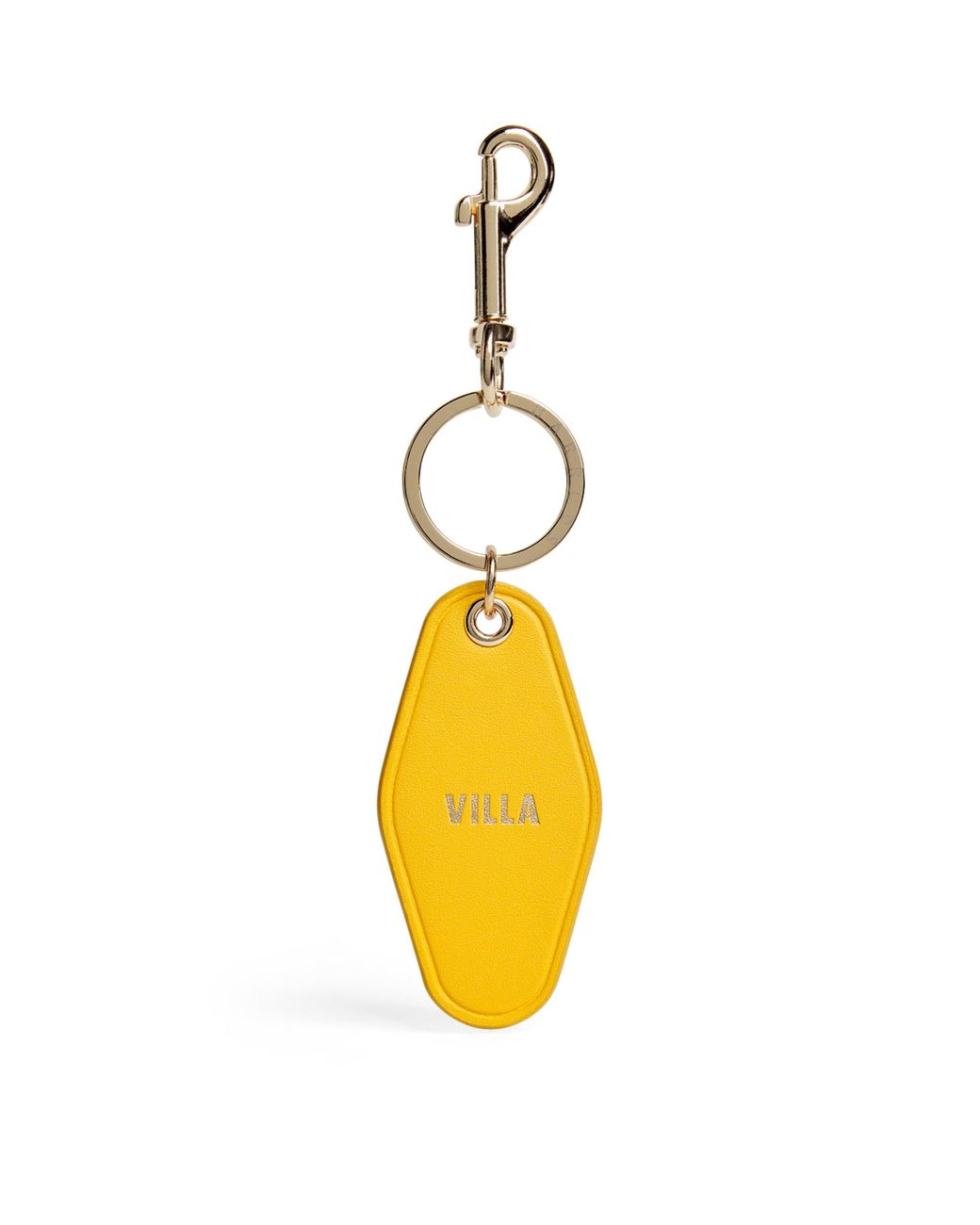 Harrods Metallic Leather Villa Keyring