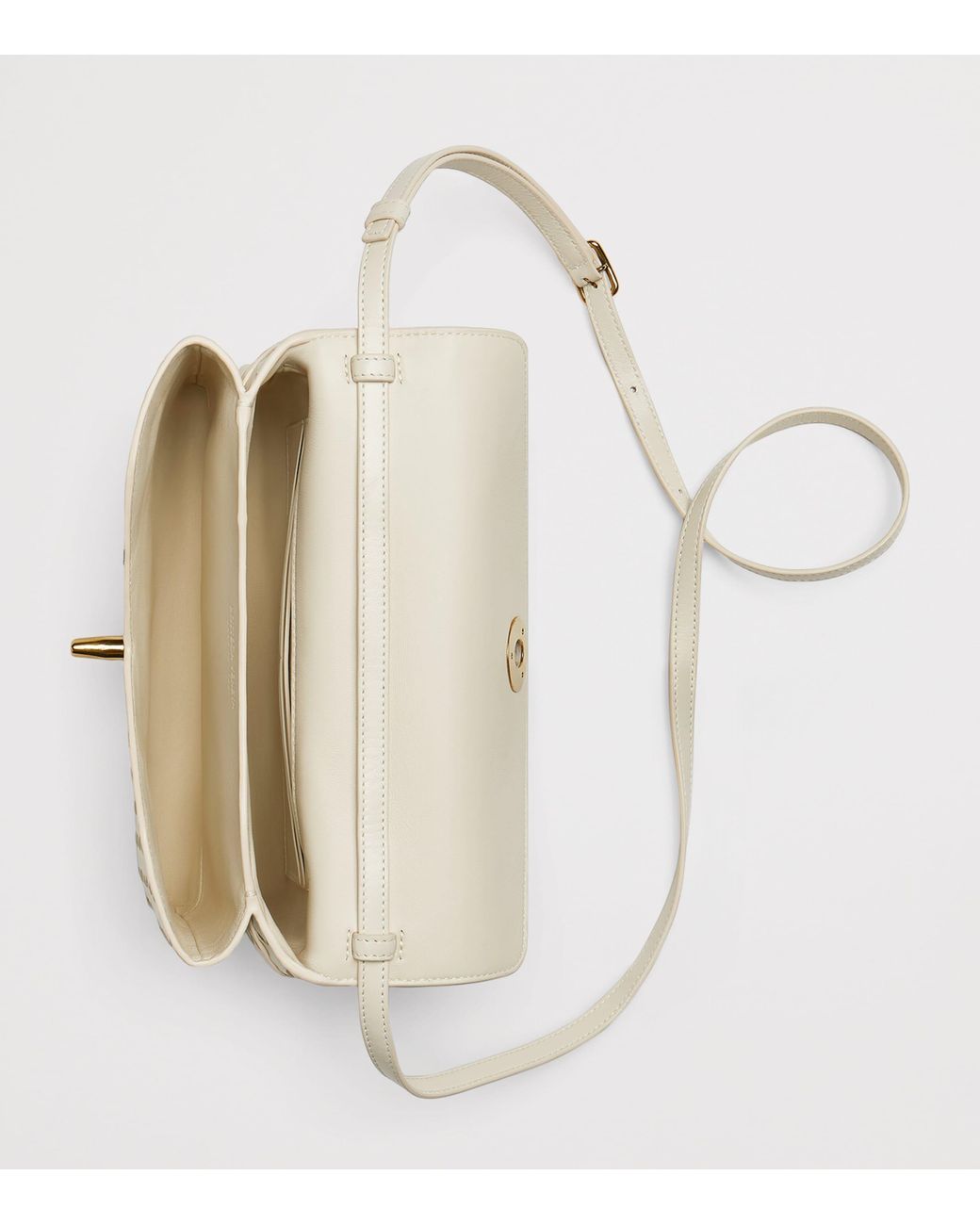 Bottega Veneta Metallic Leather Knot Lock Top-Handle Bag