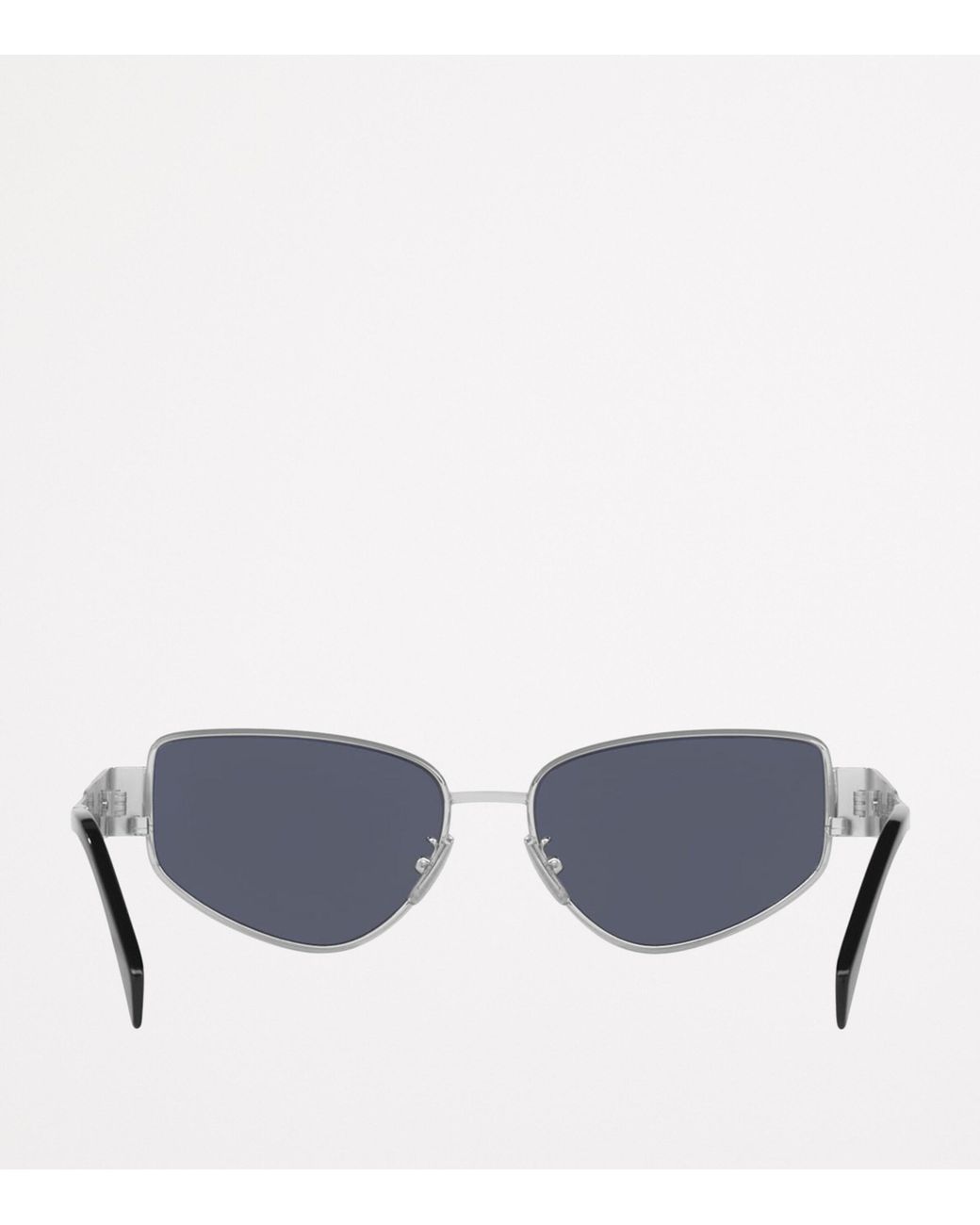 Céline Blue Metal Triomphe Cat Eye Sunglasses