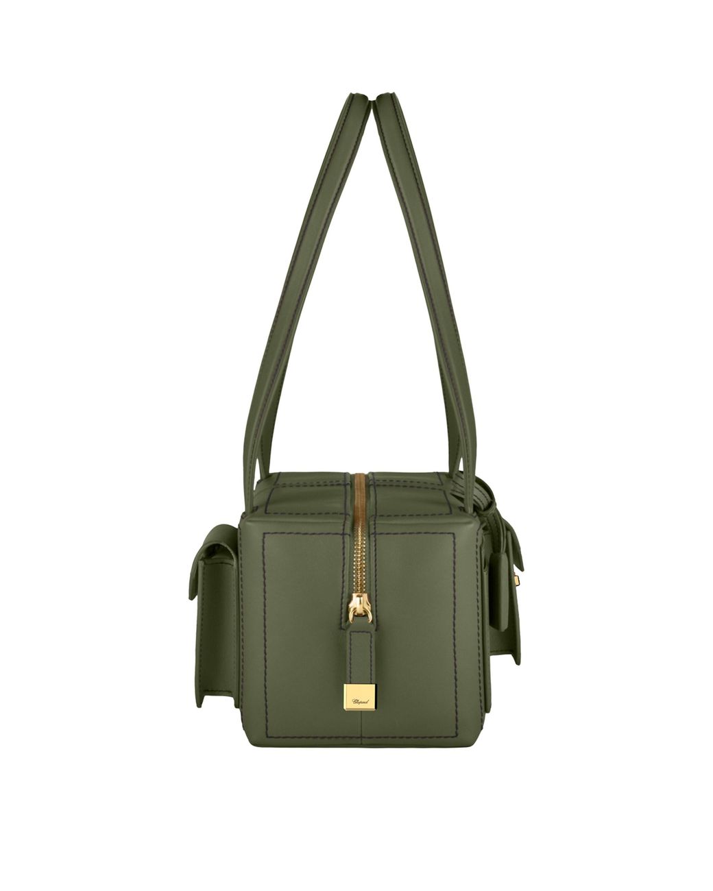 Chopard Green Leather Ice Cube Shoulder Bag