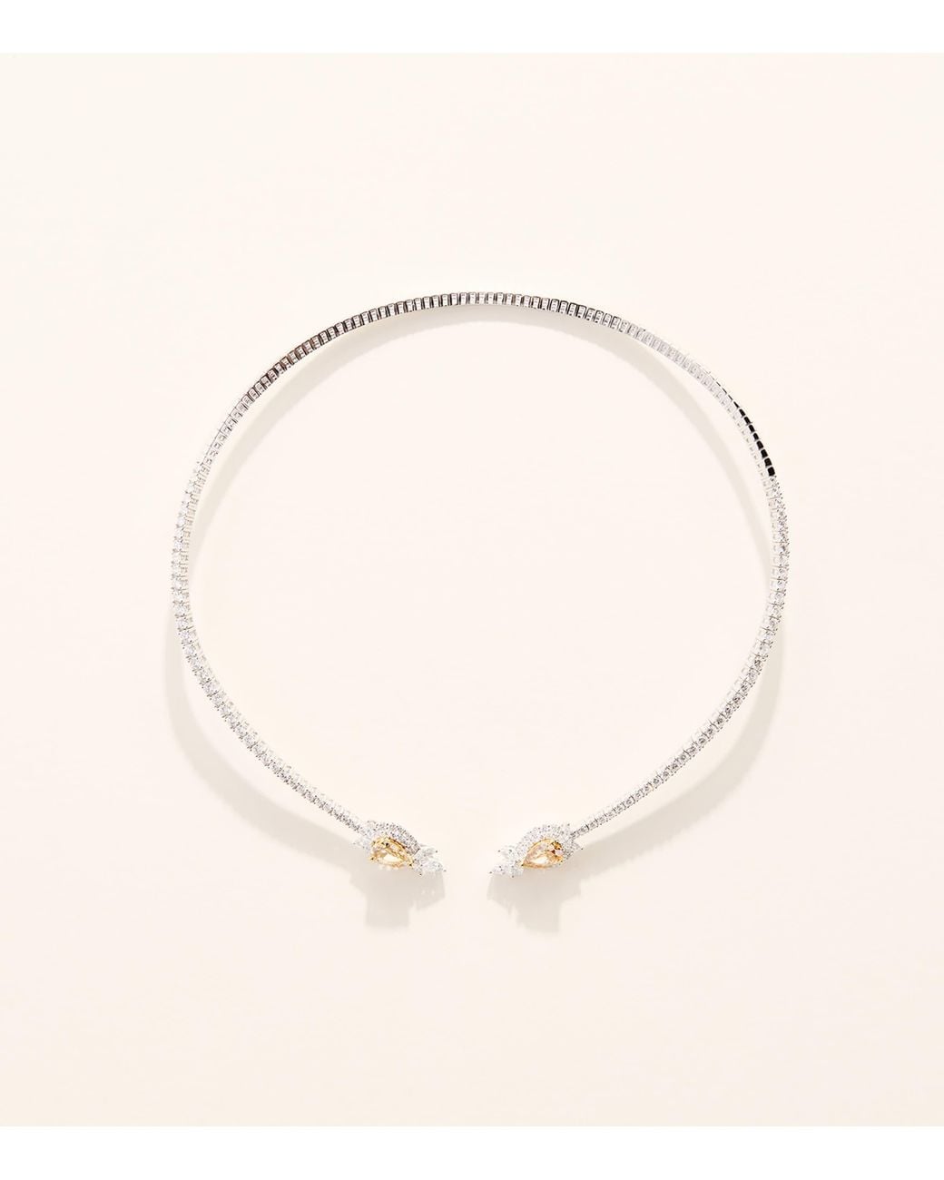 YEPREM Natural And Diamond Reign Supreme Necklace
