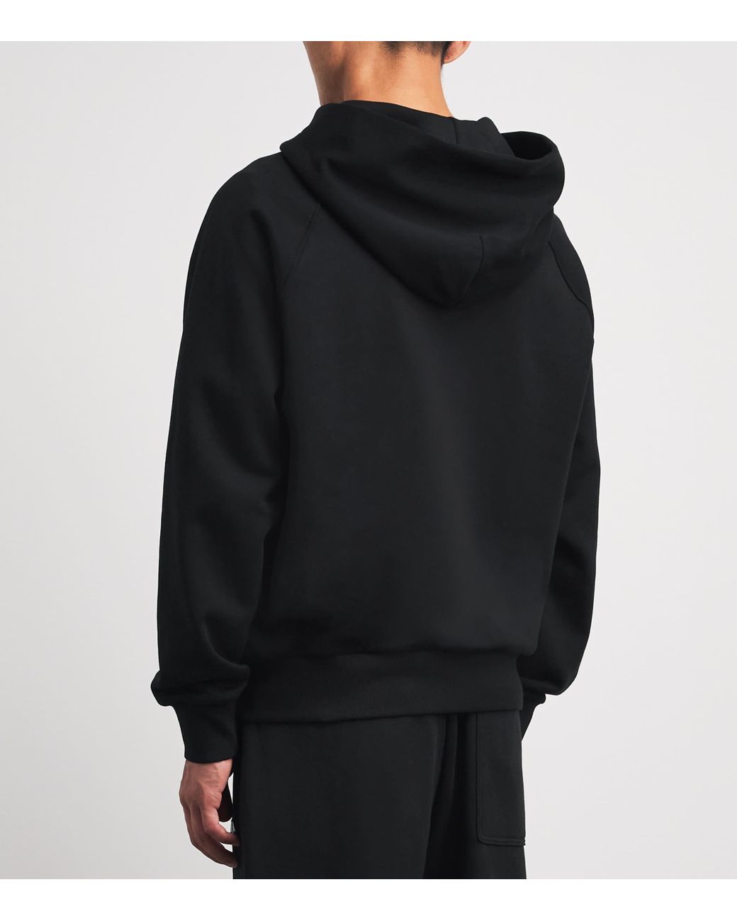 Moose Knuckles Black Logo Yul Zip-Up Hoodie for men