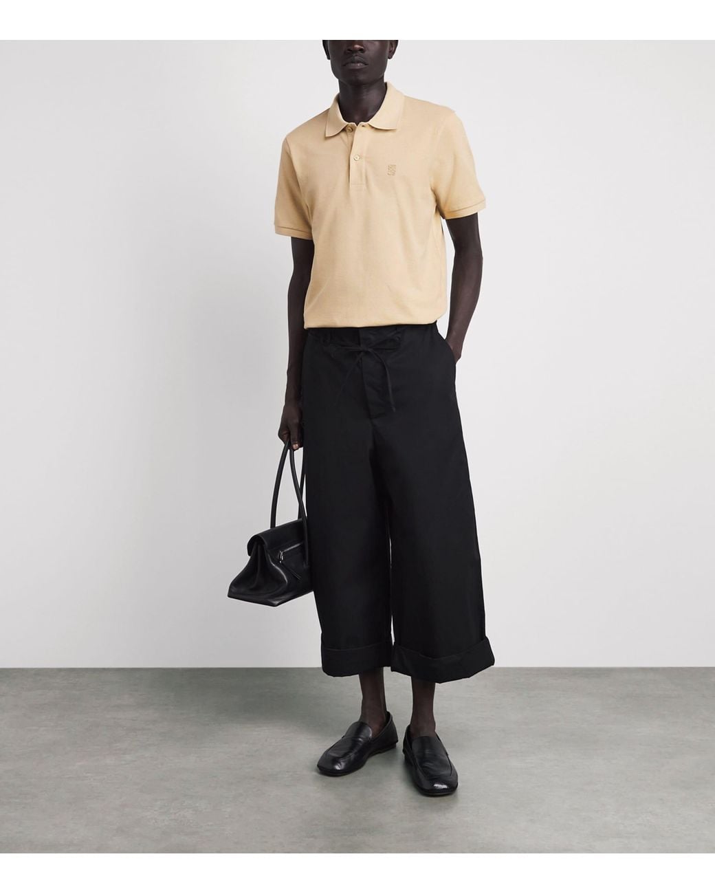 Sandro Natural Cotton 4S Patch Polo Shirt for men