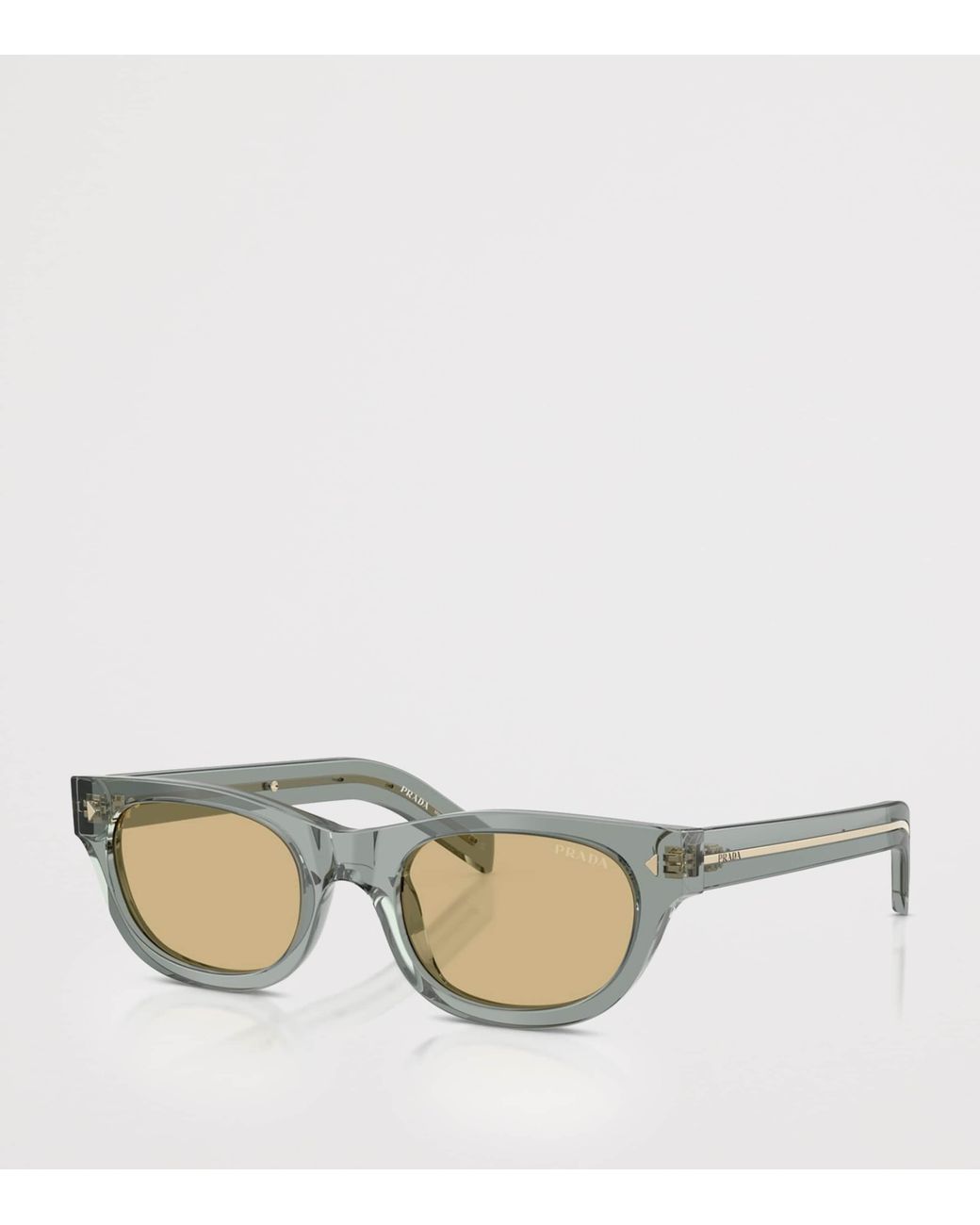 Prada Gray Acetate Pr C09S Cat Eye Sunglasses for men