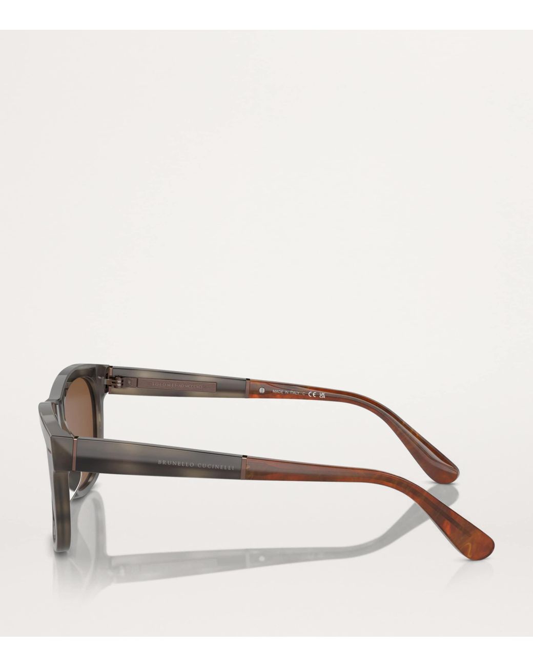 Brunello Cucinelli Brown Titanium Sunglasses