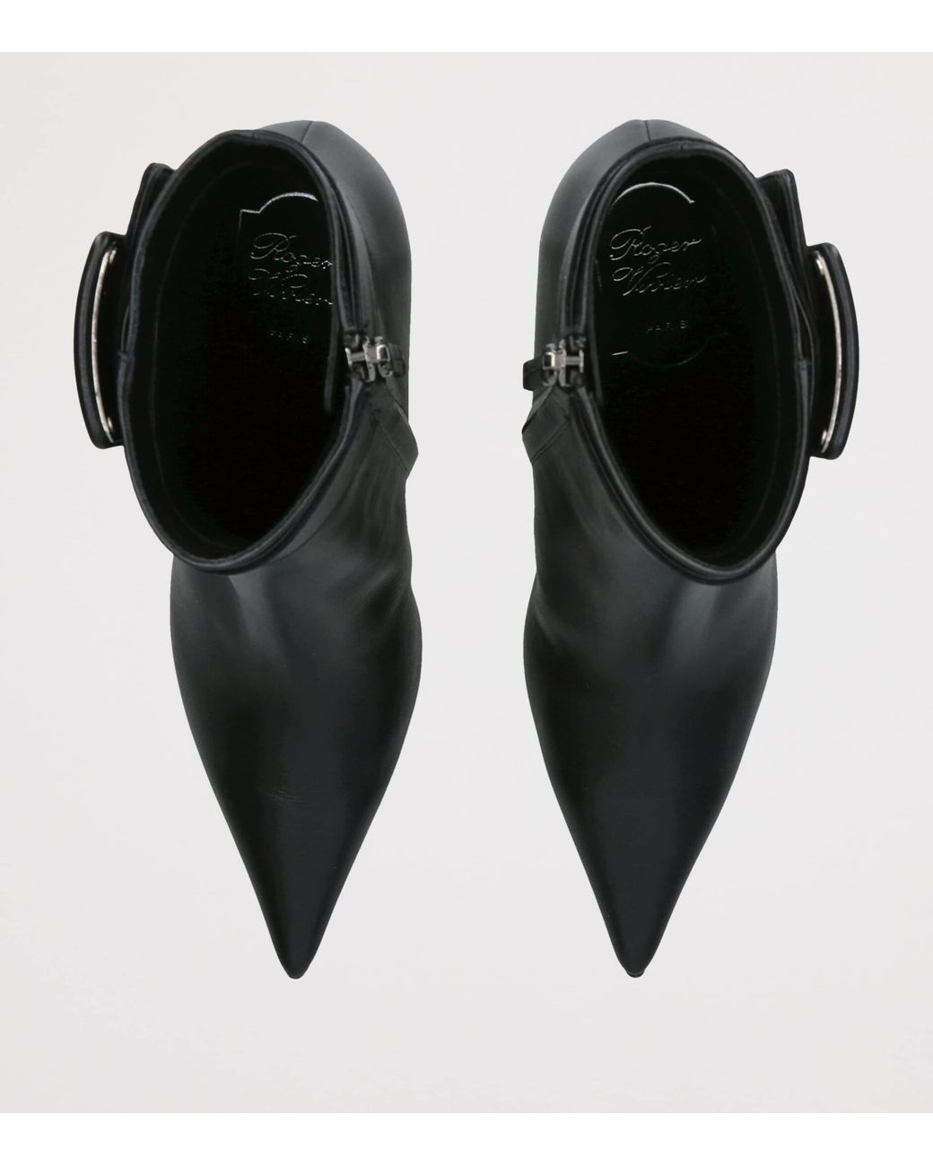 Roger Vivier Black Leather Viv'