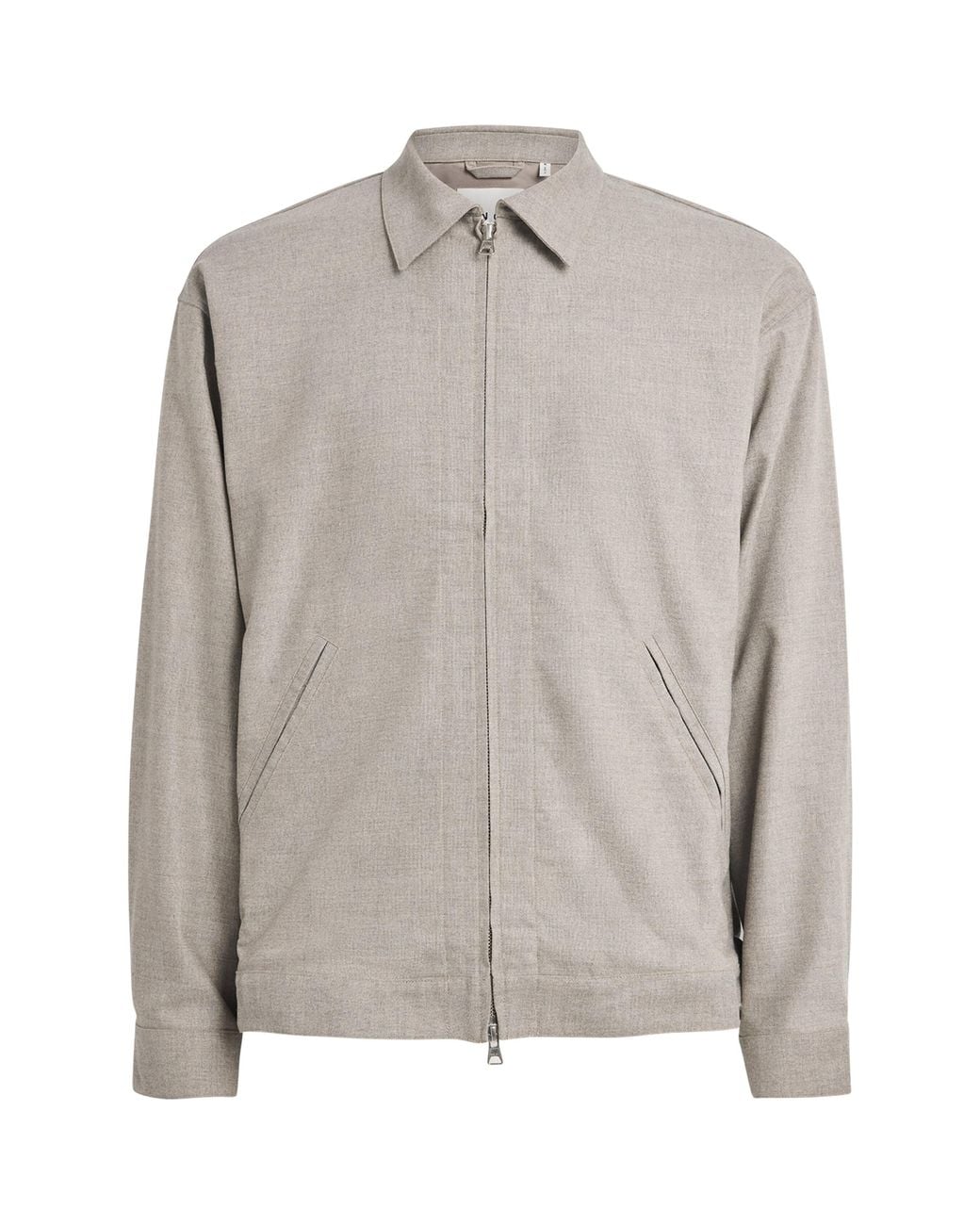 NN07 Gray Petrus Zip-Up Jacket for men