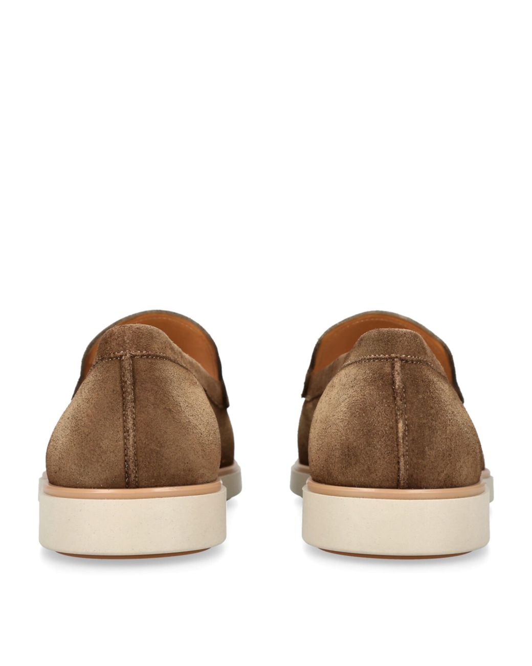 Magnanni Shoes Brown Suede Paraiso Loafers for men