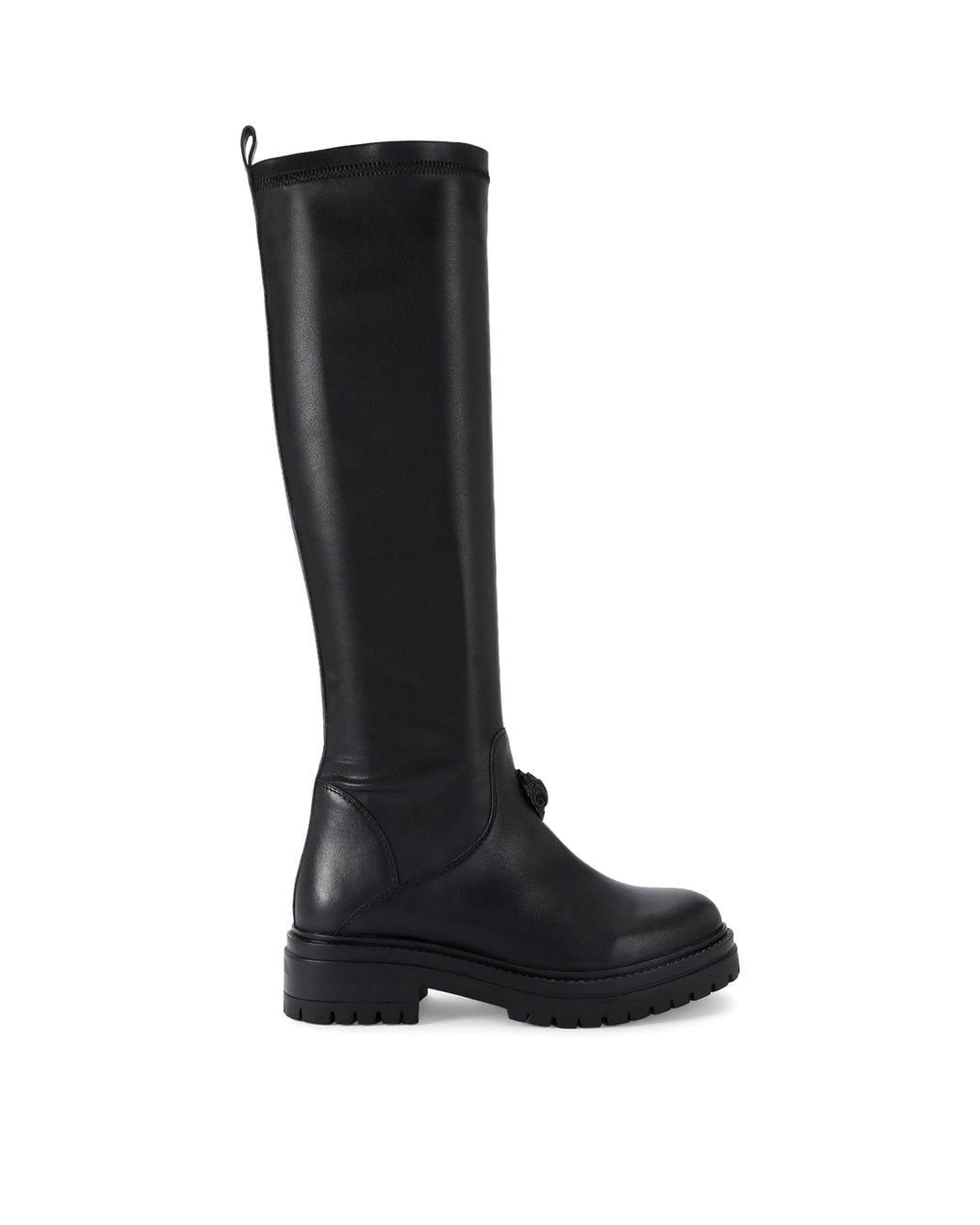 Kurt Geiger Black Leather Soar Eagle Knee-High Boots