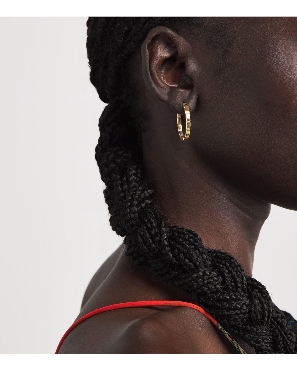 Anita Ko Natural Bunny Hoop Earrings
