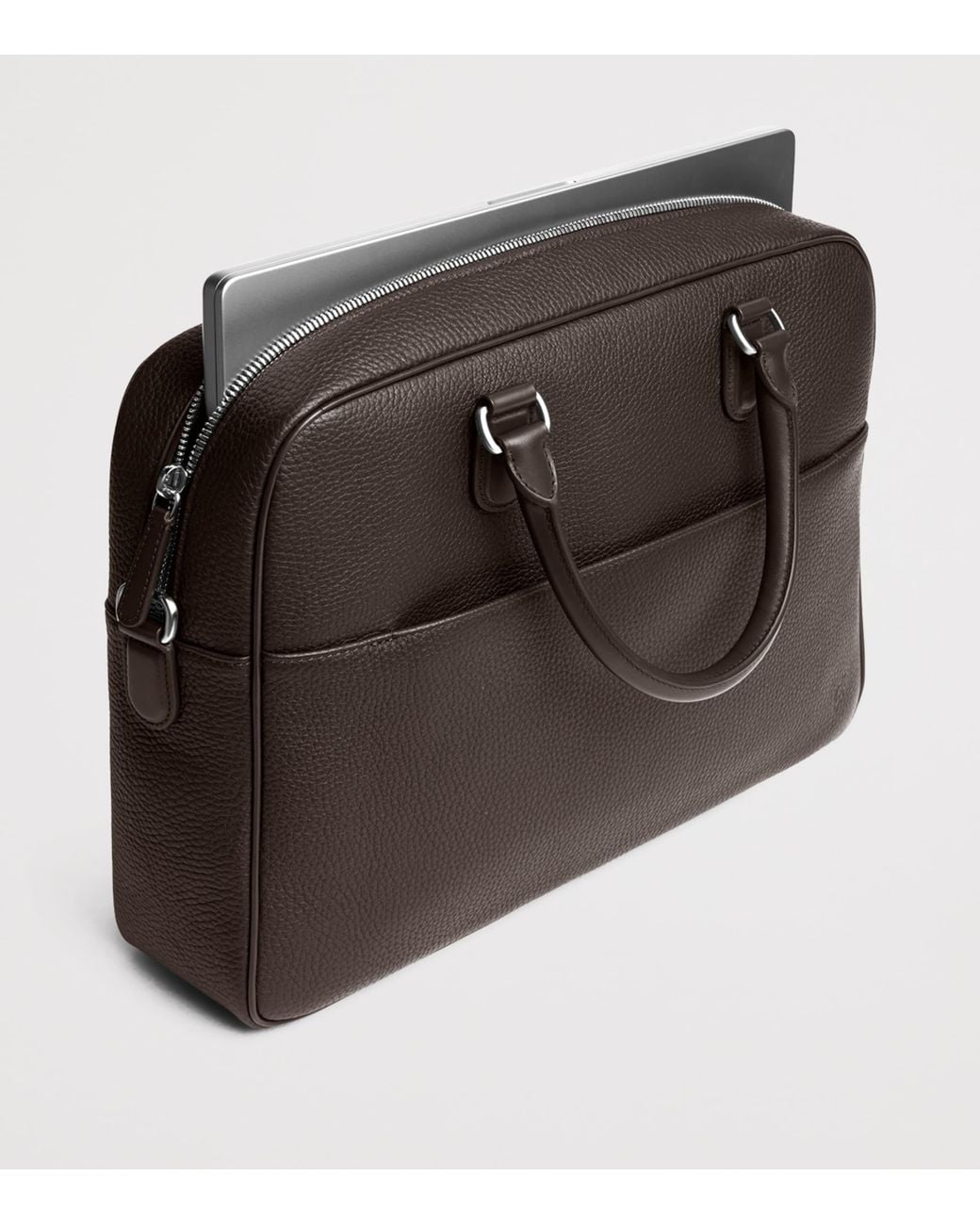 Carl Friedrik Brown Leather Dunloe Briefcase for men