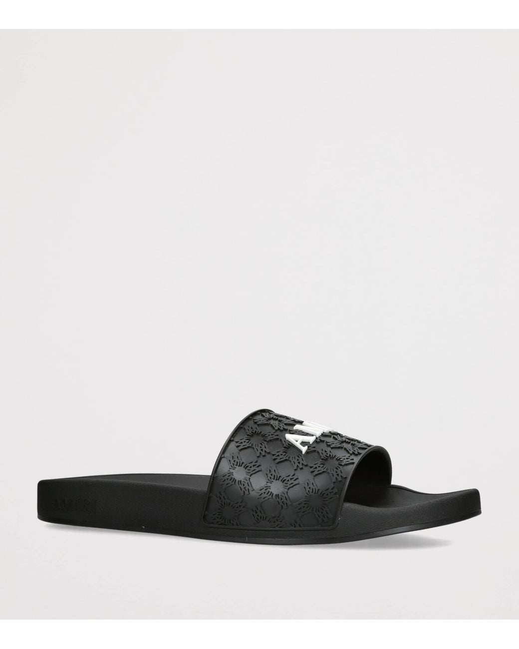 Amiri Black Ma Quad Pool Slides for men