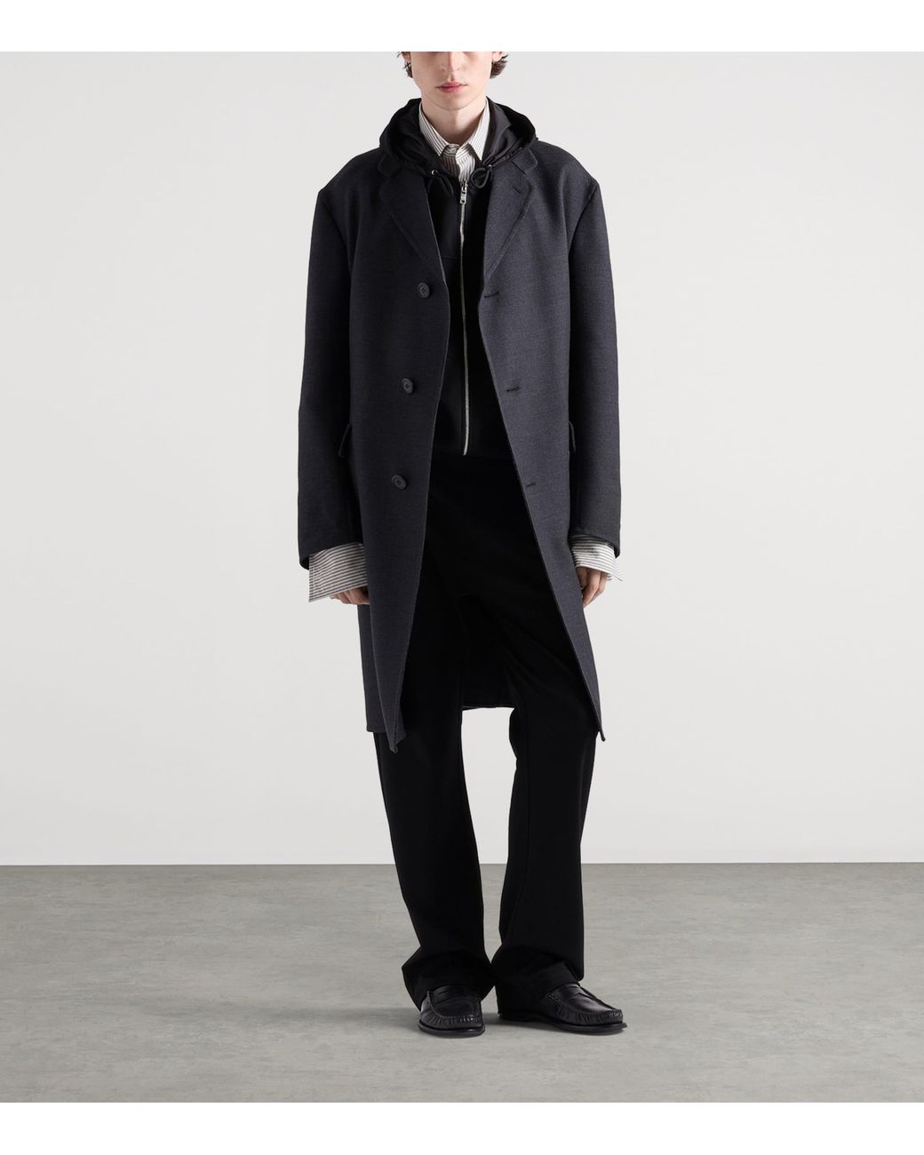 Prada Black Re-Nylon Trousers for men
