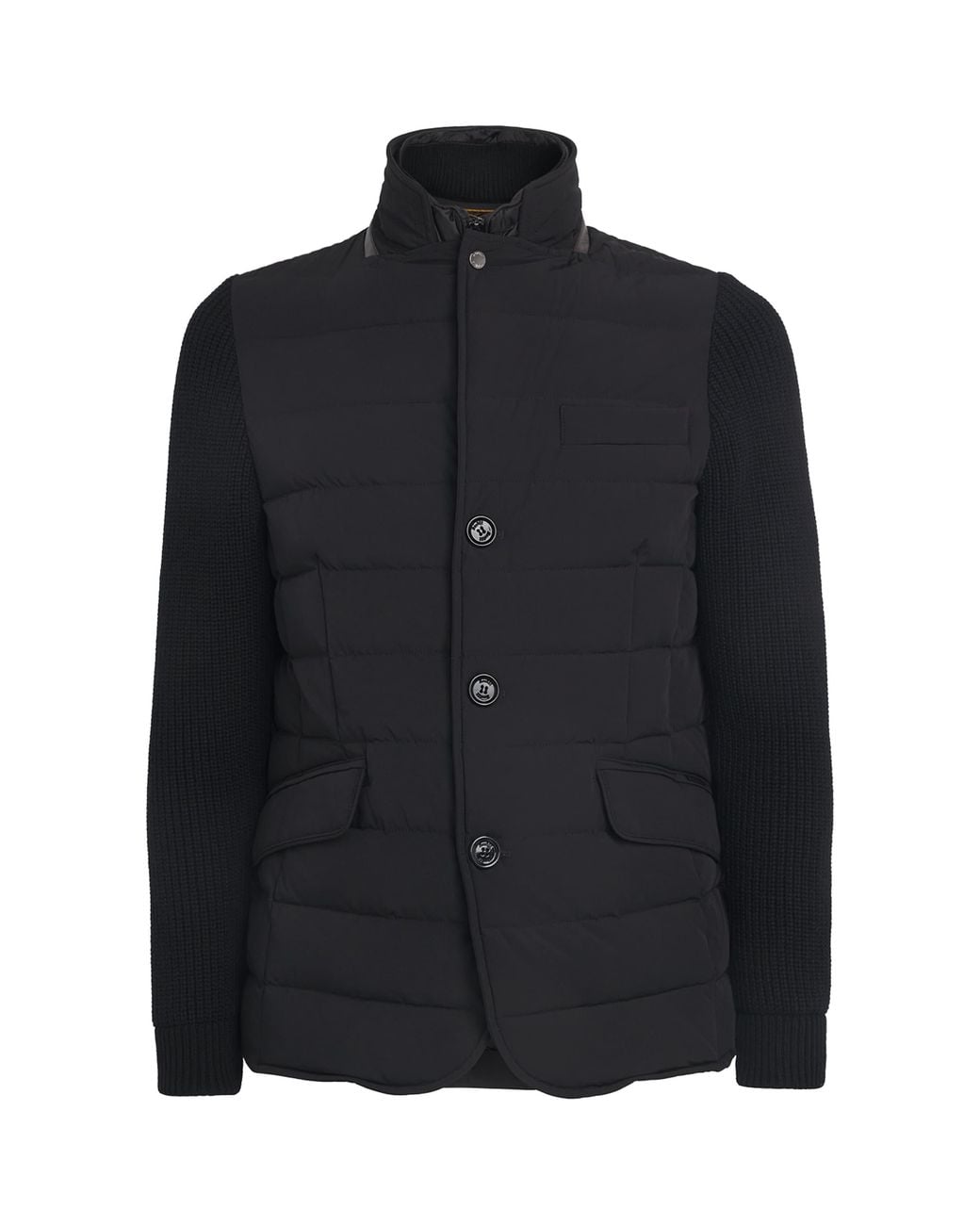 Moorer Black Hybrid Rogers Jacket for men