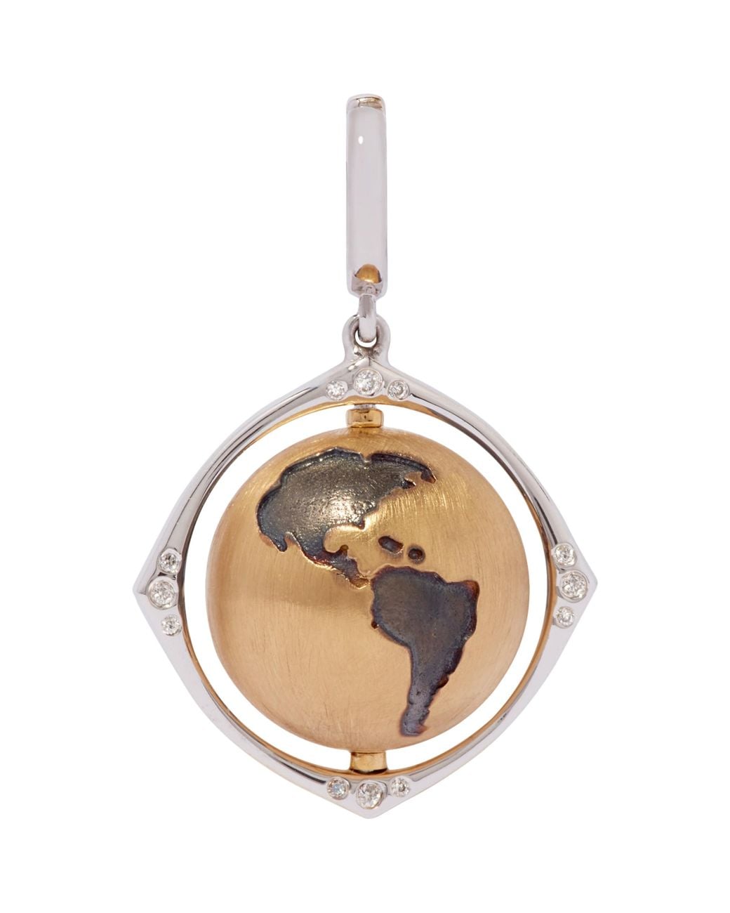Annoushka Metallic And Diamond Spinning Globe Charm