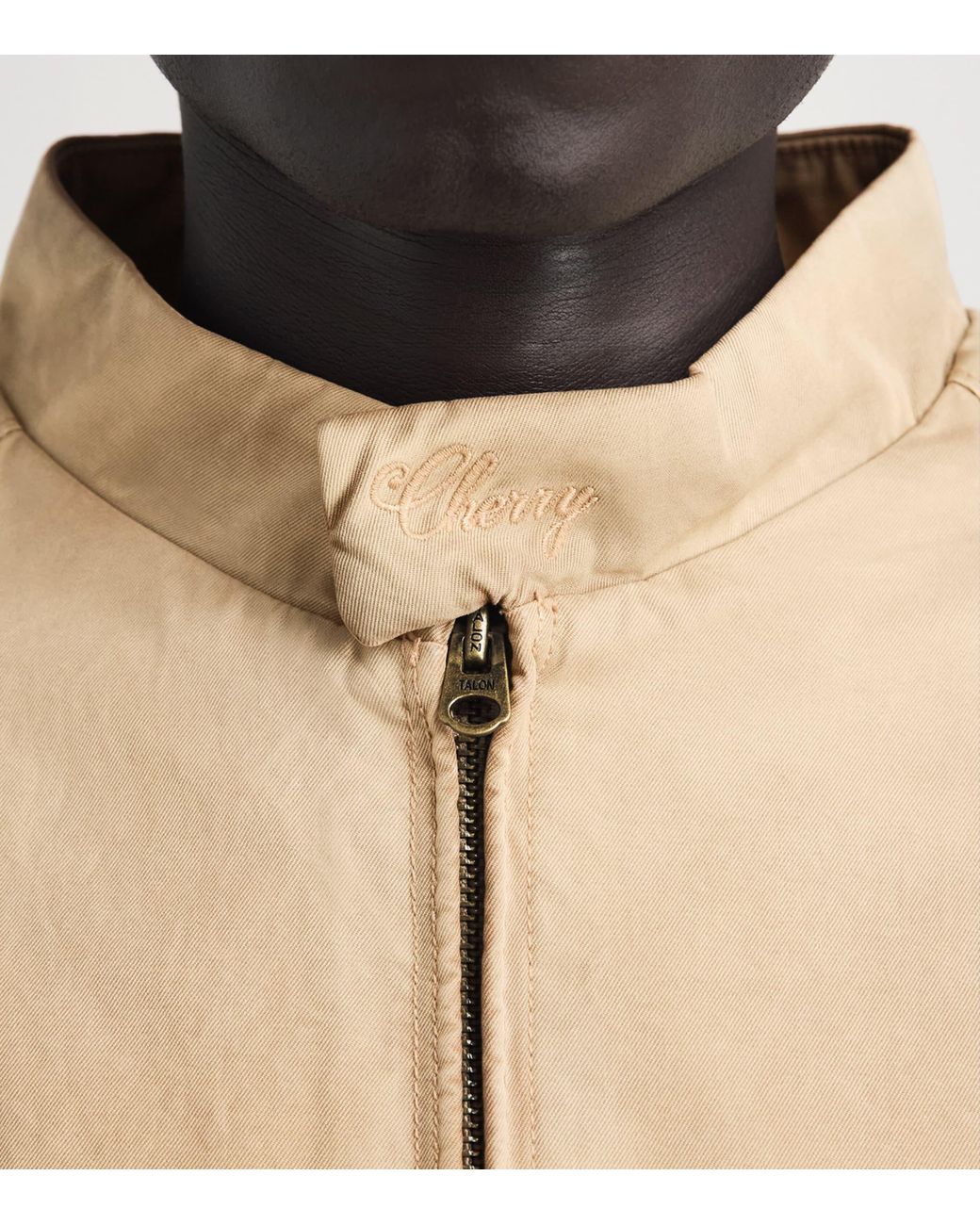 CHERRY LA Natural Sun-Faded Championship Bomber Jacket for men