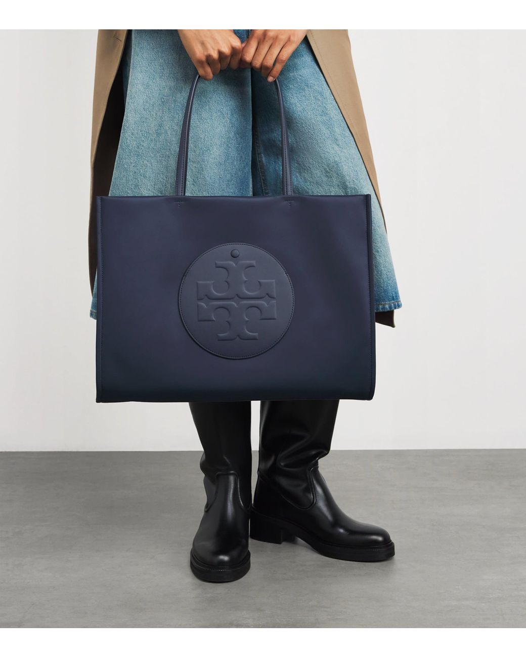 Tory Burch Blue Ella Tote Bag