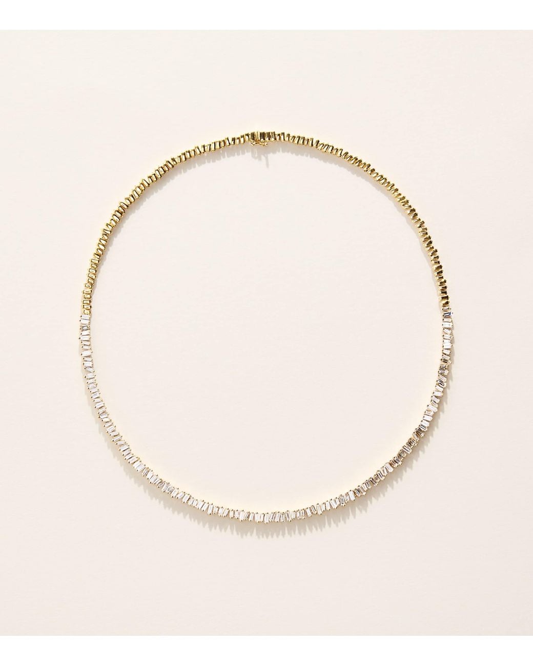 Suzanne Kalan Natural And Diamond Classic Fireworks Tennis Necklace