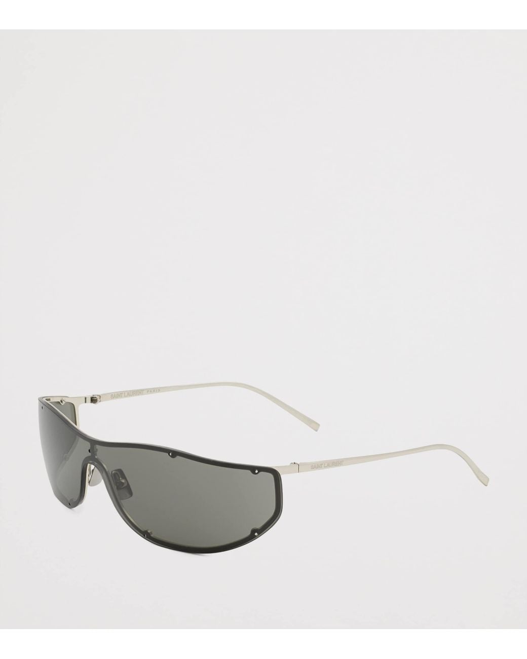 Saint Laurent Gray Shield 807 Sunglasses