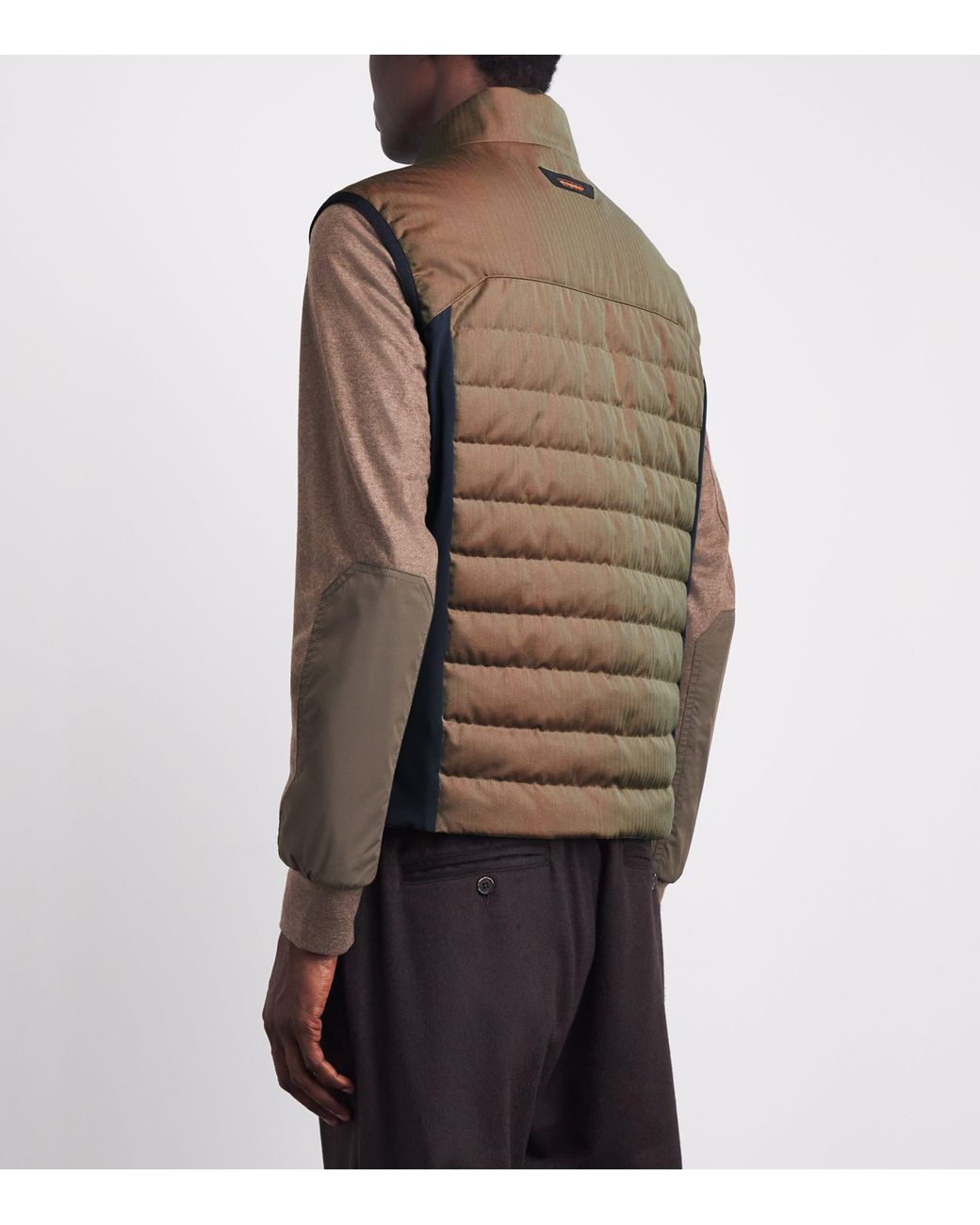 Sease Brown Wool-Blend Intrepid Down Gilet for men