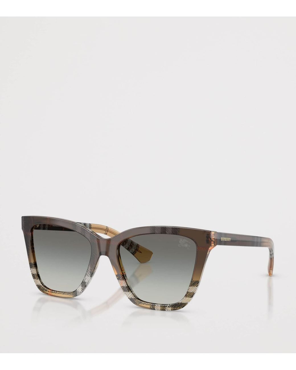 Burberry Gray Acetate Be4470 Square Sunglasses