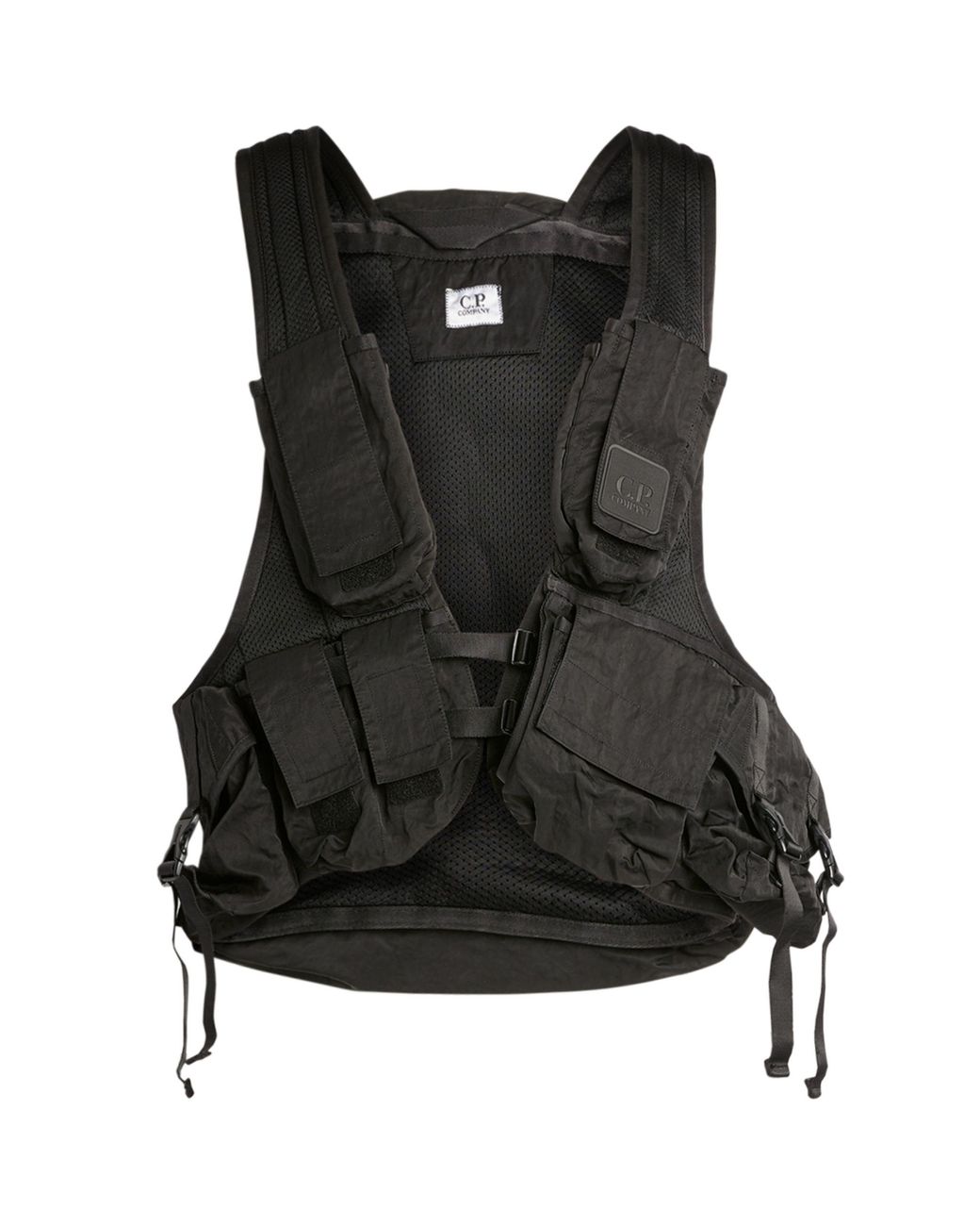 C P Company Synthetic Multi-pocket Harness Vest in Black for Men - Lyst