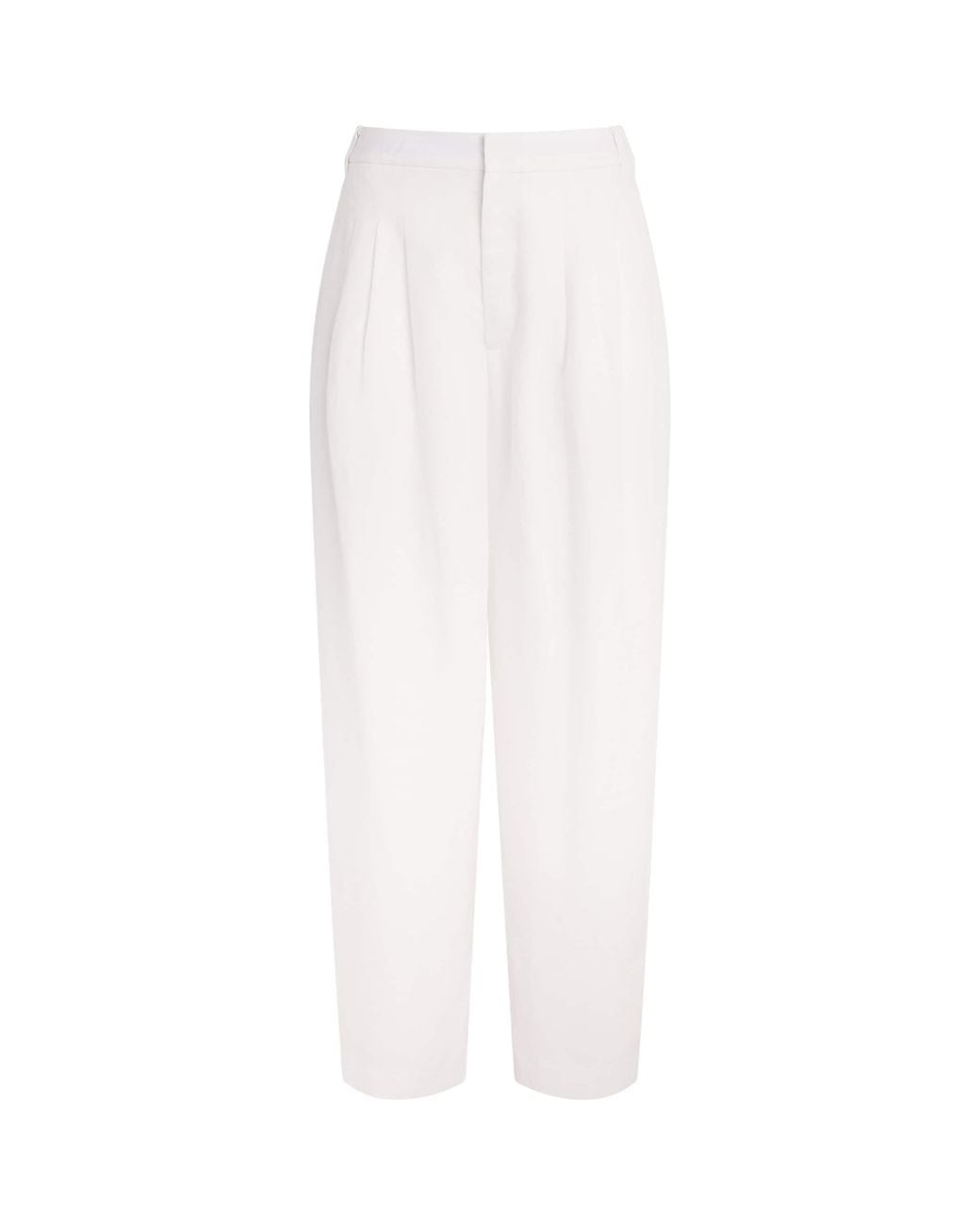 Rag & Bone White Chappell Wide-Leg Trousers