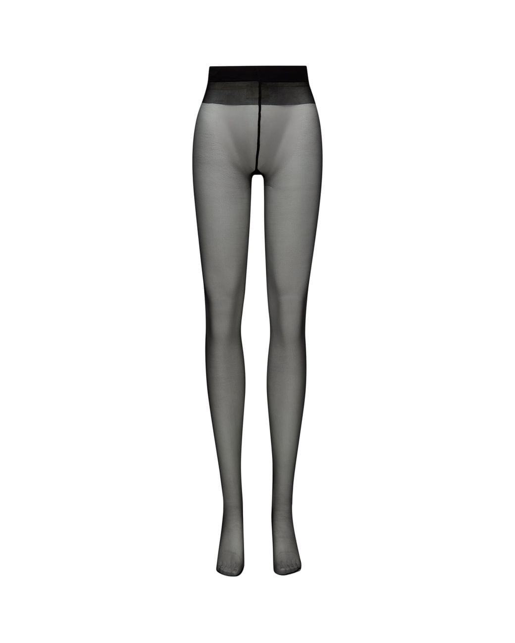 Saint Laurent Gray Sheer Cassandre Tights
