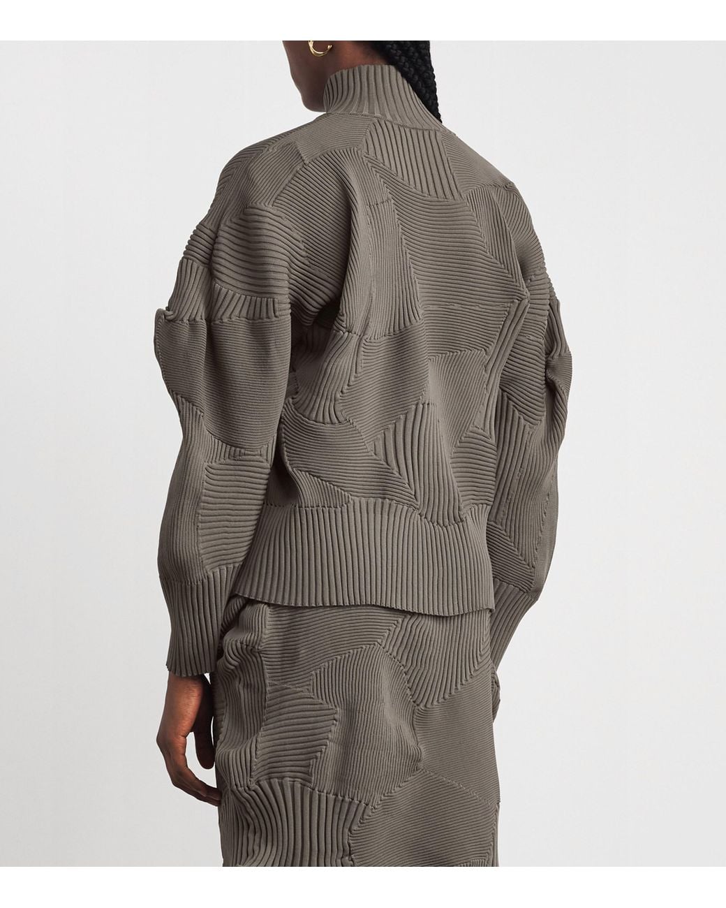 Issey Miyake Gray Kone Kone Knit Jacket