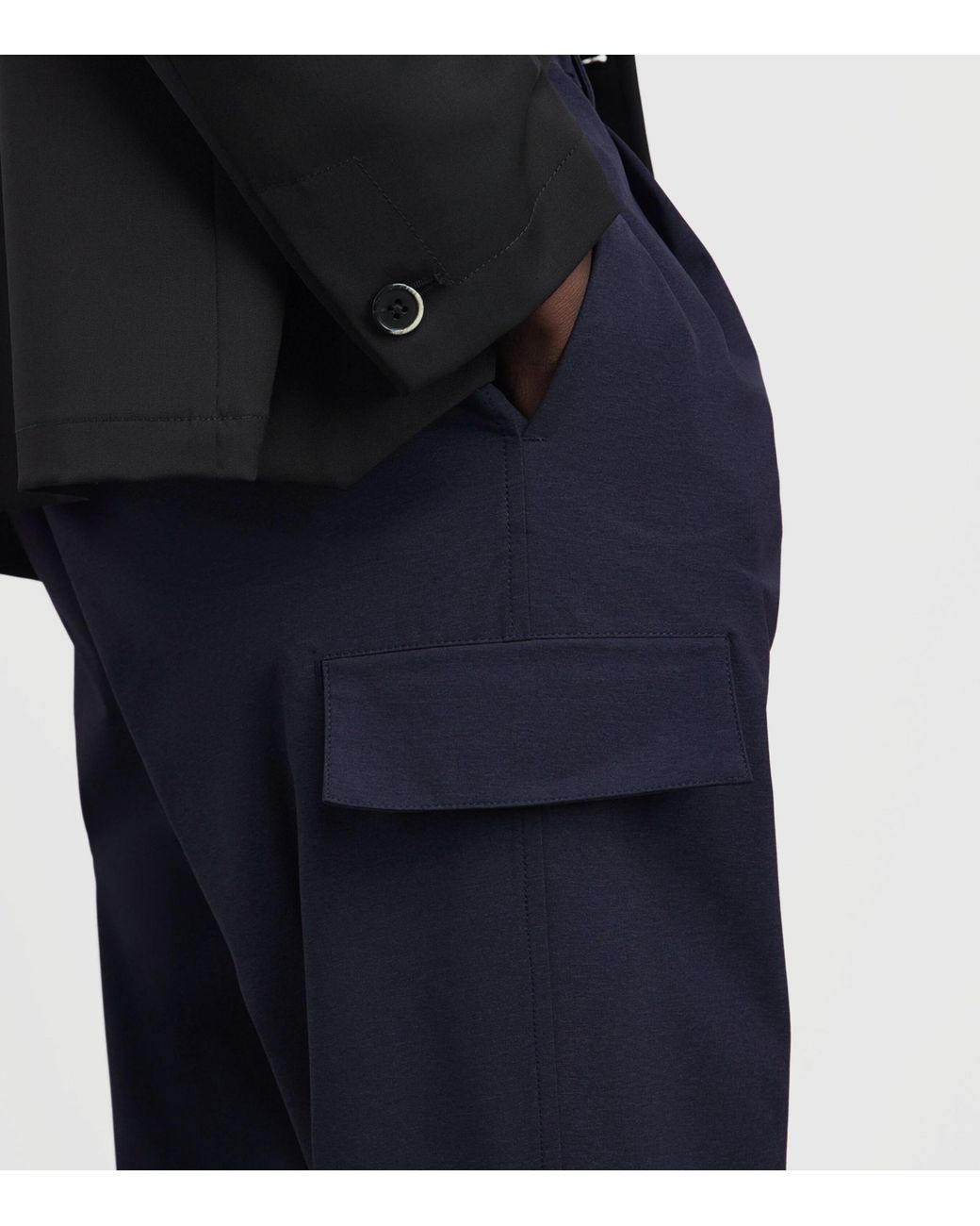 Herno Blue Technical Cargo Trousers for men