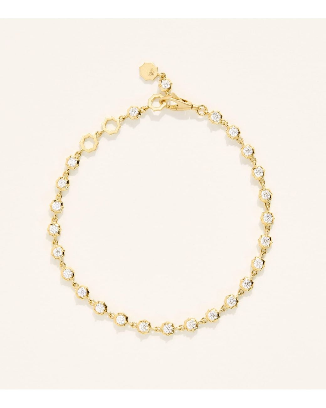 Jade Trau Natural And Diamond Sophisticate Tennis Bracelet