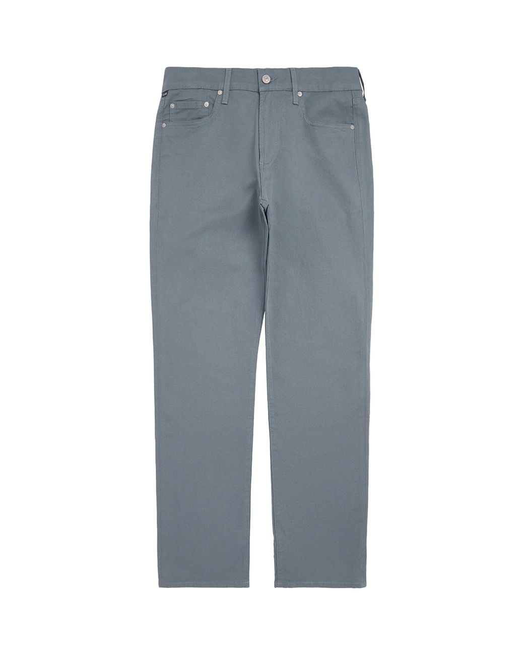 Citizens of Humanity Gray Cotton-Linen Elijah Straight Jeans for men