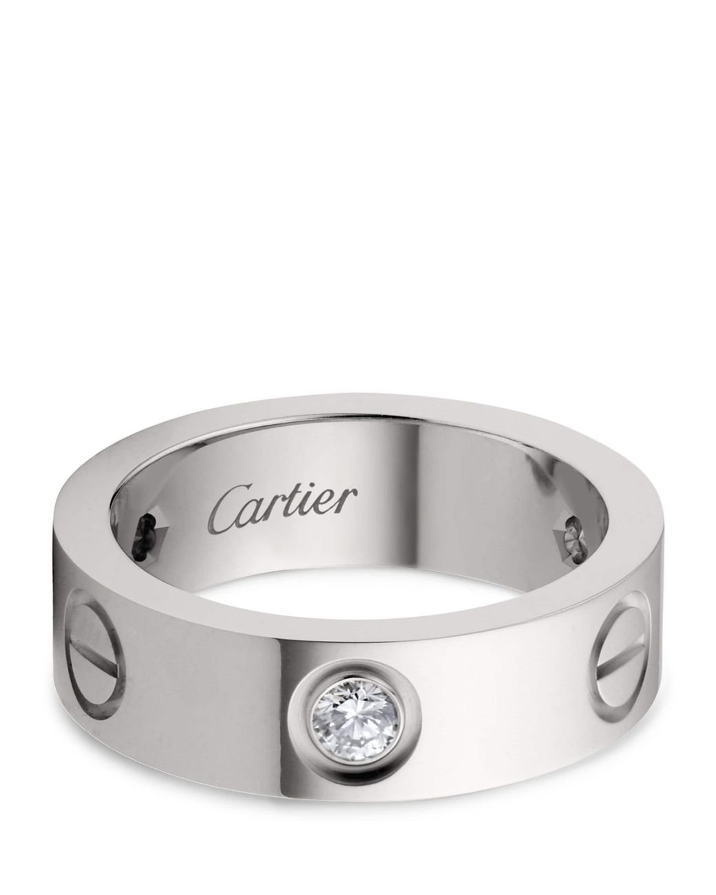 Cartier Metallic And Diamond Love Ring